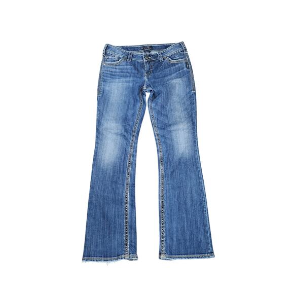 Silver Jeans Co Suki Surplus 34x31 Bootcut Rustic Western Cowgirl Chic Mid-Rise - Picture 4 of 9